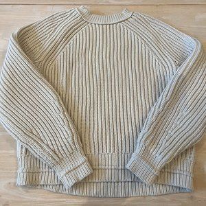 RARE and NEW J.Crew Fisherman style cream sweater